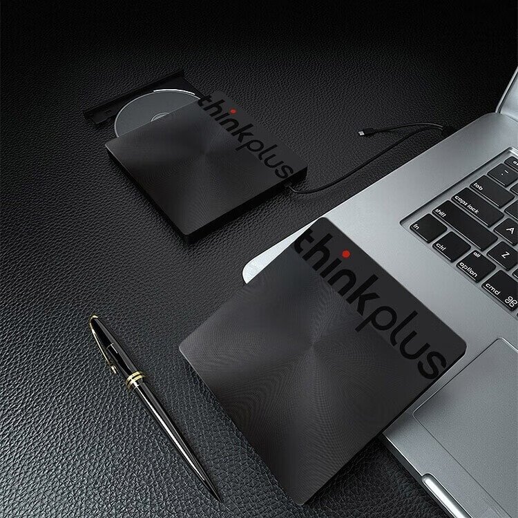 Lenovo TX802 External optical drive burner, ultra-thin external DVD burner, high-speed mobile optical drive Type-C+USB dual interface - Image 5