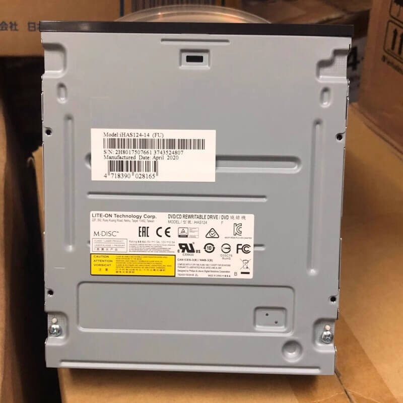 Digital Lite-On IHAS124 24X SATA CD DVD/RW Internal drive Dual Layer Internal Burner Drive Writer - Black (Bulk – Drive only) - Image 5