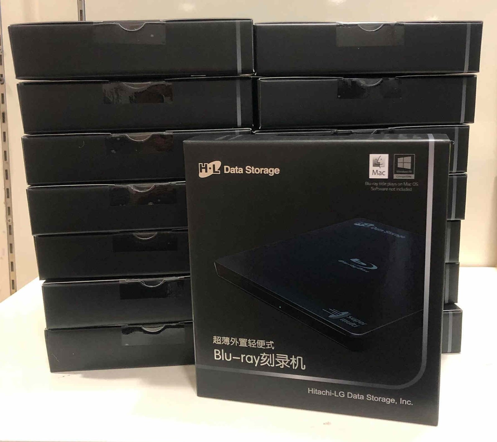 Hitachi-LG BP55EB40 USB 2.0 External Blu-ray Writer Drive BDXL M-DISC CD DVD Burner & Reader for PC and Mac