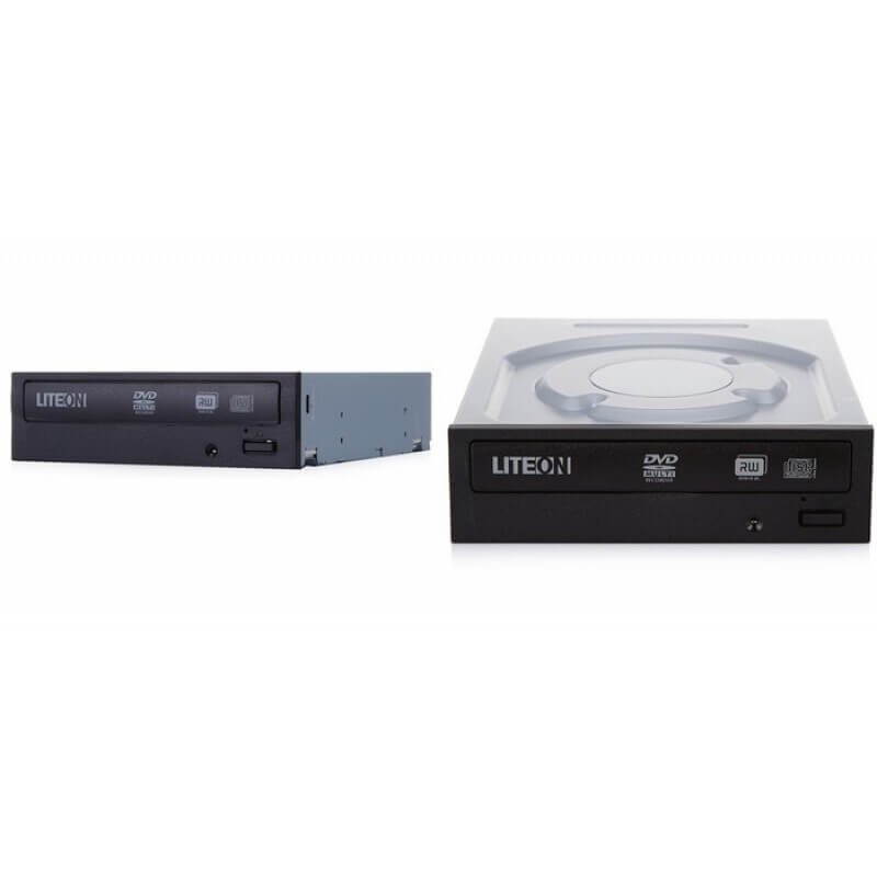 Digital Lite-On IHAS124 24X SATA CD DVD/RW Internal drive Dual Layer Internal Burner Drive Writer - Black (Bulk – Drive only)