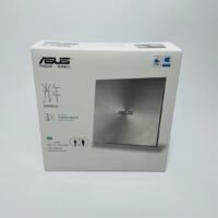 ASUS SDRW-08U9M-U Ultra-Slim Silver Portable DVD RW Drive - USB & Type-C External CD DVD Burner Writer for Laptop, PC, MacBook