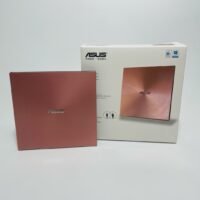 ASUS SDRW-08U9M-U Red USB External DVD RW Drive - Ultra-Slim Portable CD DVD Burner Writer with Type-C & USB-A Cables for Laptop  PC  MacBook